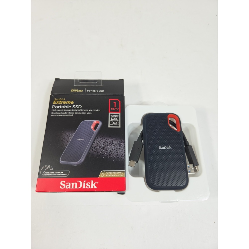 SanDisk Extreme 1TB Portable Ssd Usb-c External Solid State Drive SDSSDE61-1T00